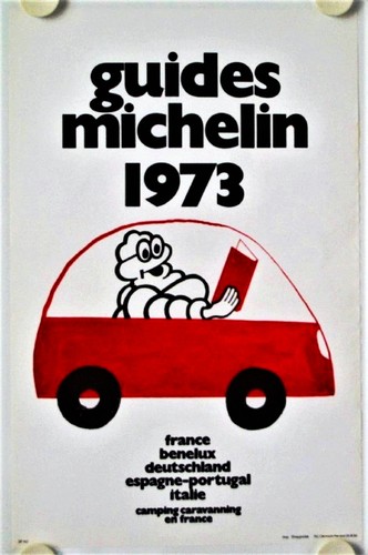 Affiche guides michelin - 1973,