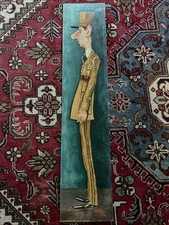 DE GAULLE Grande Peinture 90X19 Cm De Lucien ROYER d’après CABROL 1950 Rare !