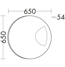 miroir lumineux burgbad Sinea salle de bain invités, lampe gauche, largeur 65...