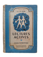 G & M Duru Lectures Actives Cours Elémentaire RAY LAMBERT Hachette 1952 spécimen