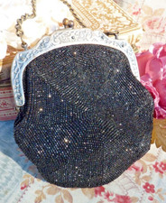 ANCIEN SAC perlé et son