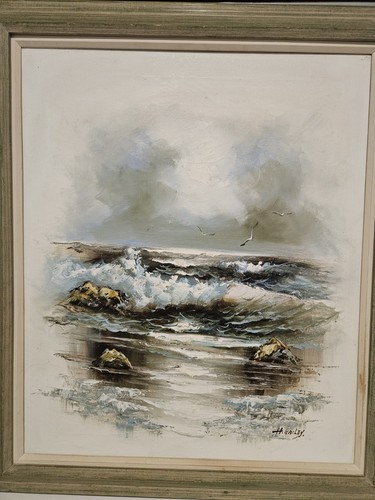 Seascape shoreline oil - shoreline,
