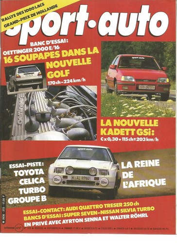 Sport auto 272 kadett - auto, n°272