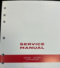 2019 2021 2022 2025 Honda CRF250F Crf 250 F Service Atelier Réparation Manuel