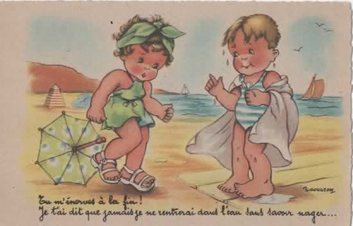 Carte postale humoristique - , "tu