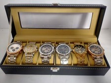6 Montres De Luxe Chronographes+Coffret 