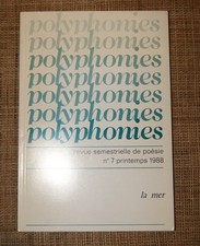 Polyphonies Revue Semestrielle De Poésie N°7 Printemps 1988 La mer