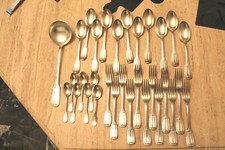 ménagère art déco métal argenté poinçon PG + HEAUME CASQUE