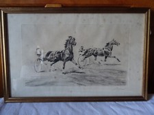 litho encadrée sous verre Les