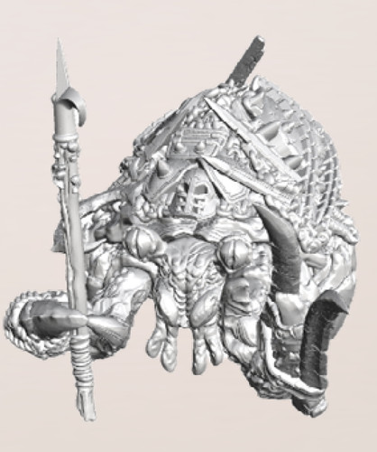 Husk hermit crab with - hermit,