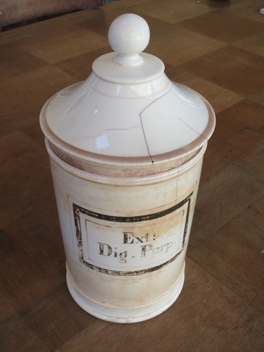 Ancien pot pharmacie en - ancien, à