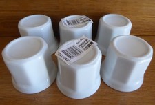 Lot 6 verrines en porcelaine blanche