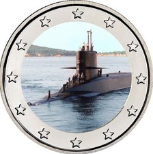 Pièce 2€ colorisée - Sous