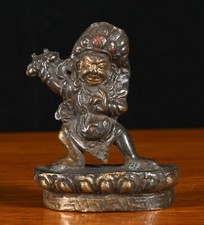 2.3''Old Tibet Tibetan Bronze