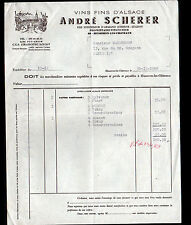 HUSSEREN-LES-CHATEAUX (68) VINS FINS "André SCHERER Viticulteur" en 1968