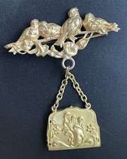 Broche Art nouveau 0iseaux
