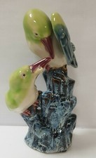 Shiwan couple oiseau ceramique - oiseau,