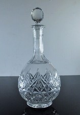GRAND CARAFE A VIN OU EAU WHISKY EN CRISTAL TAILLE MODELE COLBERT BACCARAT SIGNE