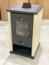Poele à Bois Eco Mini Ivoire 6.4 kW - Compact, Efficace, Classe A+