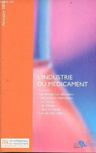 Industrie médicament et - du,