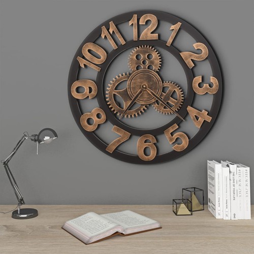 Horloge murale métal cm - horloge, 58