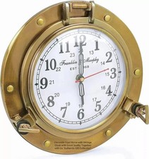 Ancienne horloge murale - , hublot