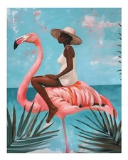 Art mural flamant rose