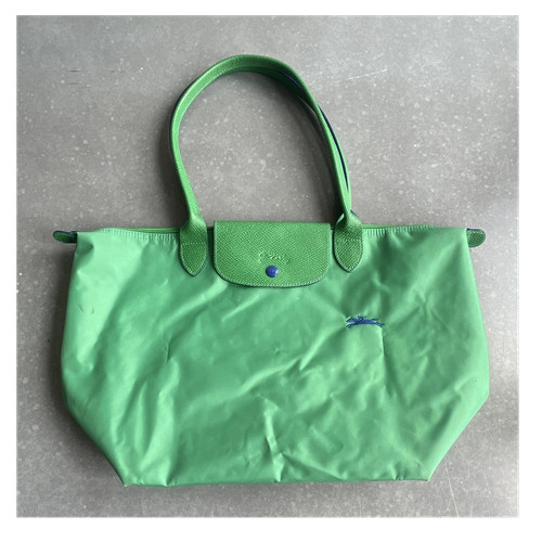 Longchamp green tote great - longchamp,