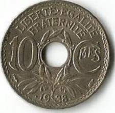 Fautée 10 centimes 1938