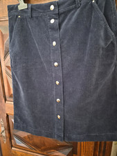 jupe bleu marine velours neuve