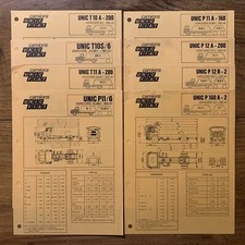 Lot 8 Brochures Fiches Camions