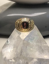 bague americaine us air force or jaune 18 carats 750°/°°, 14,84 grs, chevalière