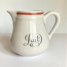 Pot à Lait Porcelaine Auteuil Service Bistrot Jacques Lobjoy France Vintage