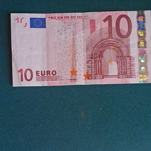 Billet rose euros 2002 - euros,
