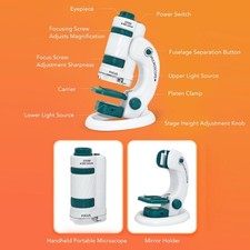 Mini-Microscope Portable À Pince Pour Digiscopie Sur Smartphone Pour Étudiants