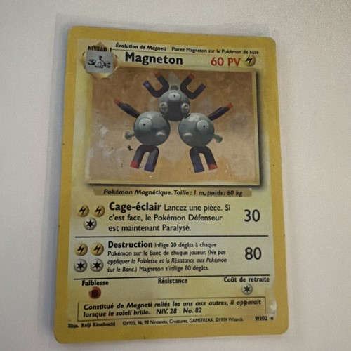 Carte pokémon magneton - carte,