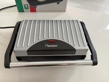 Grill Panini Bestron APG100S – Très bon état – Argenté – Multifonctions