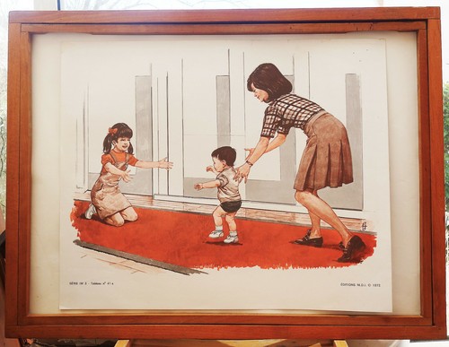 Ancienne affiche scolaire mdi - scolaire,