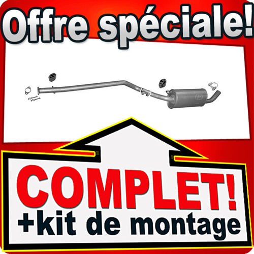 Silencieux intermédiaire pour - silencieux,