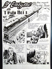 BD- 2 Planches originales-Une enquête de Charles Oscar C.H. JUILLARD-1951