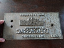 ANTIQUE WINE LARGE LABEL PLATE