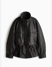 H&M Studio Leather Peplum