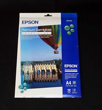 *** UN PAQUET DE PAPIER PHOTO EPSON PREMIUM SEMIGLOSSY A4 /11 FEUILLES ***