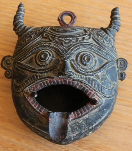 Ancienne tète bronze objet - bronze,