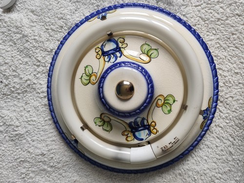 Plafonnier ancien faience - plafonnier,