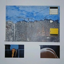 Jean Pierre Vielfaure : Technique Mixte Signée Datée 1978. Collage Encres Popart