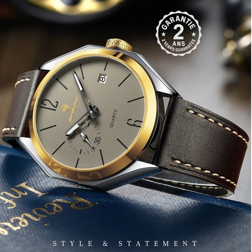 Montre homme quartz cuir - montre,