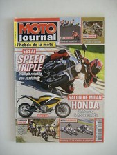 MOTO JOURNAL n° 1926 TRIUMPH 1050 SPEED TRIPLE-HUSABERG 570 FS-KAWA ZX 9R