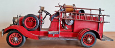 Vintage - Camion de pompier en tôle - 45 cm