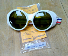 1960s vintage Bollé sanbuée ski goggles, brand new, snow, powder, old school.